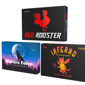 6 kapszulás potencianövelő csomag: Nature Force (2), Inferno (2), Red Rooster (2). 15 000 Ft felett ingyenes szállítással!